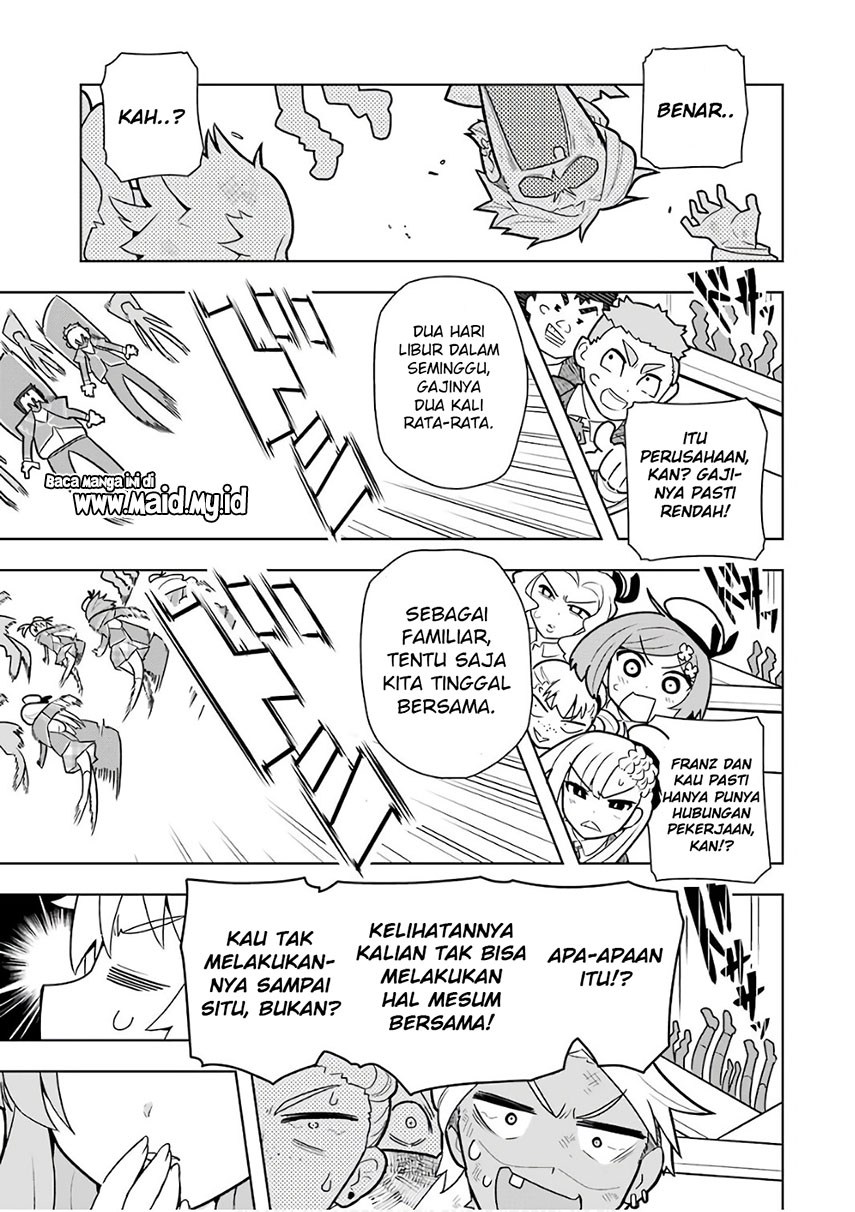 Wakamono no Kuro Mahou Hanare ga Shinkoku desu ga, Shuushoku shite Mitara Taiguu Iishi, Shachou mo Tsukaima mo Kawaikute Saikou desu Chapter 02 Gambar 13
